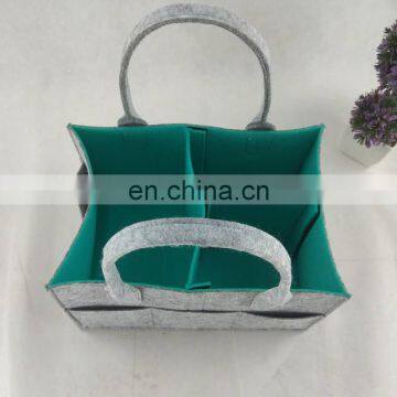 Felt Baby Diaper Caddy Bag Nursery Storage Bag Bin and Car Organizer for Diaper photo-4