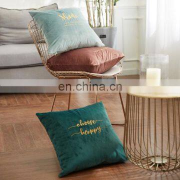 Solid Colorful Dutch Couch Embroidery Pillows Home Decor Sofa Velvet Comfortable Cushion Covers photo-6