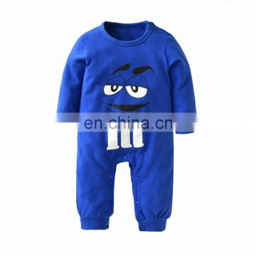 2018 New fashion baby boys girls clothes newborn blue & red  printing jumpsuit infant clothing set