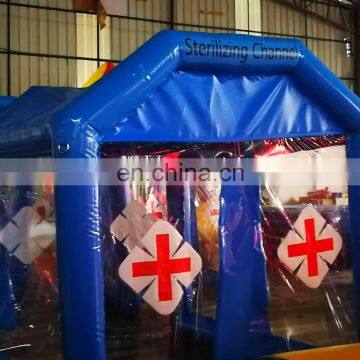 Anti-epidemic Equipments Inflatable Disinfection Tunnel with Sterilization  inflatable tent for sale