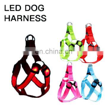 Wholesale Manufacturer Custom Adjustable Outdoor Nylon Bar Wire Wiring Flashing Light Rechargeable Led Pet Dog Cat Harness