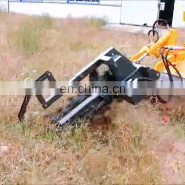 Skid steer chain digging mini trencher machine attachment for sale