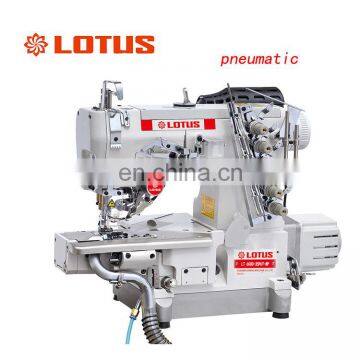 LT 600D-35PUT-WP HIGH-SPEED DIRECT DRIVE LEFT-SIDE CUTTER PNEUMATIC CRLINDER-BED INTERLOCK SEWING MACHINE WITH AUTO-THREAD WIPER