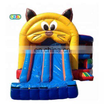 cat jumper combo inflatable bouncer jumping bouncy castle bounce house with slide