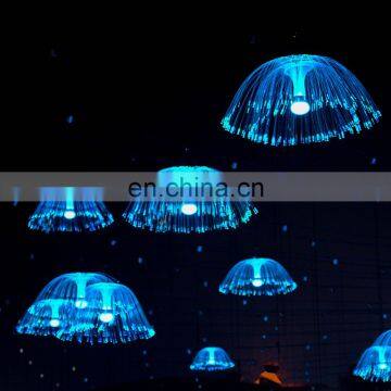 New Fantasy Light Festival Dream Jellyfish LED Jellyfish Fiber Optic Light 1m diameter Ocean Jellyfish Light