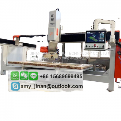 5 Axis Cnc Bridge Saw Polishing Milling Bridge Saw Cutter Machine GQ-3220D Granite Slab Bridge Saw Stone Machinery photo-3