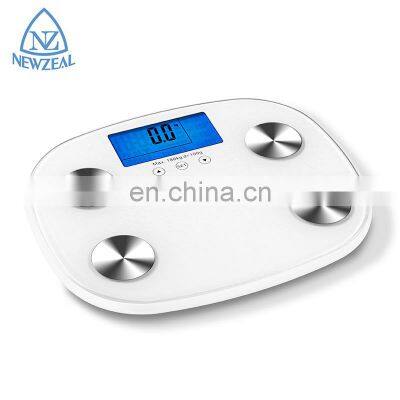 New design 180 KG LCD Display Accurate Body Fat Electronic Bathroom Scale