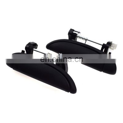 New 2Pcs Outside Door Handle Left & Right Side Black For 02-10 Nissan Platina