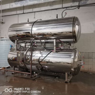 Full-automatic Food Processing Machinery Double Parallel Sterilizing Pot