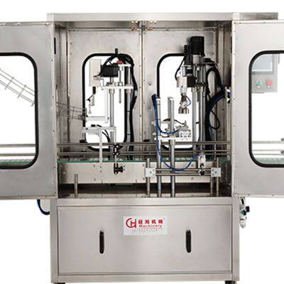 Hot Sale Plastic Lids Caping Tightening Machine Lubricant Oil/cooking Oil/ Urea Automatic Capping Machine With Lid Loader photo-3