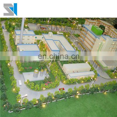 Industrial building model / architecture scale model for factory planning