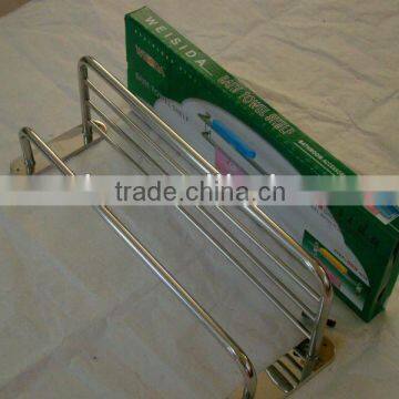 Wesda Made in China Stainless Steel Shelf Towel Rack Bathroom 8627 photo-6
