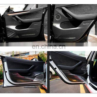 Car Accessories ABS Materials Car Protective Strips Car Door Sill Protector for Tesla 3 y photo-5
