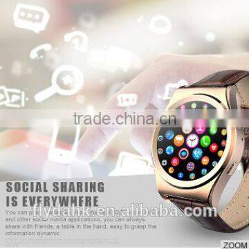 X10 Round Screen Leather Band Waterproof Bluetooth Smart Watch With Heart Rate Monitor X10 Smart Watch. photo-4