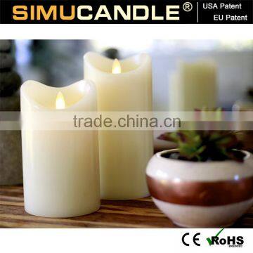 Flameless led Candle walmart 3 d set with remote with USA and EU patent