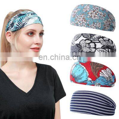 Width Printed Hairband Yoga Headband Sport Workout Headband photo-2