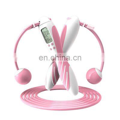 Detachable Handles Fitness Rush Athletics Custom Digital Smart Heavy PVC Weighted Jump Rope photo-2