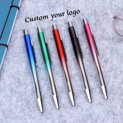 Professional Manufacture Luxury Promotional Ball Pen Colorful Metal Ballpoint Custom Pen With Logo Pen