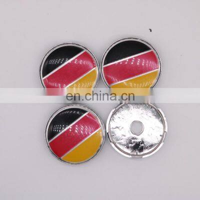 ABS Plastic 60MM Hubcap Custom German flag Logo Chrome Hub Caps Wheel Cover