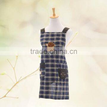 Callia 2015 fashion apron cotton / waterproof/ CPE/Polyester