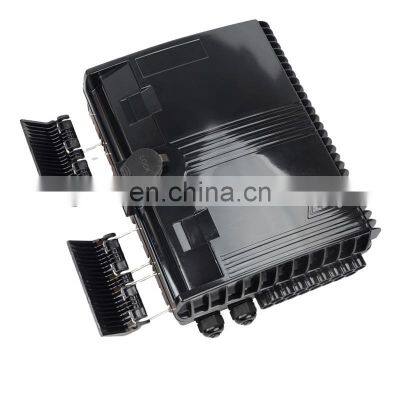 CE 16 Core Outdoor IP 65 FTTH FAT Black Fiber Optical Distribution Nap Box