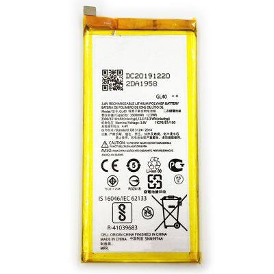 GL40 Replacement Batteries Battery For Motorola Moto Z PLAY GL40 3.8V 3510mAh Battery Wholesale