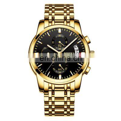 NIBOSI Men Watch Quartz Mens Watches Top Brand Luxury Business Chronograph Sport Watch Men Military Clock Saat Relogio Masculino