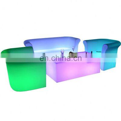 Indoor Outdoor Led Bar Tables and Chairs Sofa Set Furniture Tables and Chairs for Events Hookah Lounge Furniture Smart Sofa Set photo-5