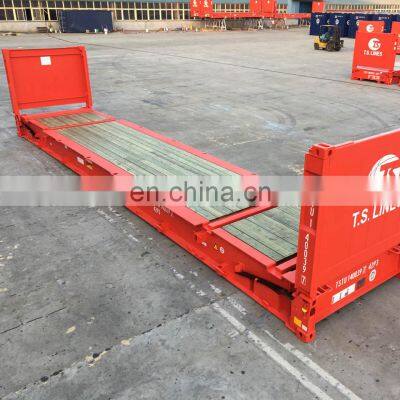 Prefabricated frame shipping container FR Flat Rack container shipping