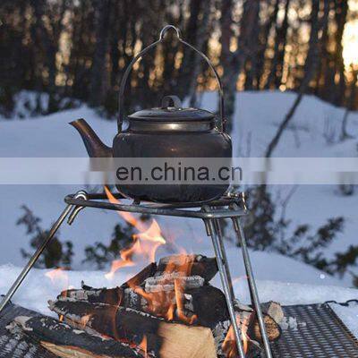 Customer Oriented Premium Quality Silver Stand Plate Outdoor Cast Iron Campfire Tripod photo-2