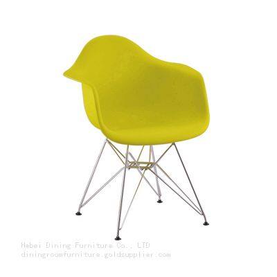 Plastic Dining Chair with Thin Iron Legs DC-P02M