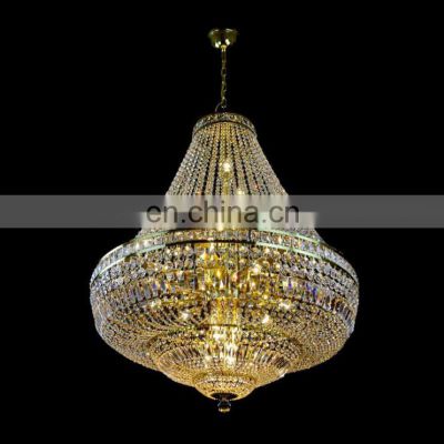 Entryway foyer large hanging pendant lights french empire wrought iron crystal chandelier