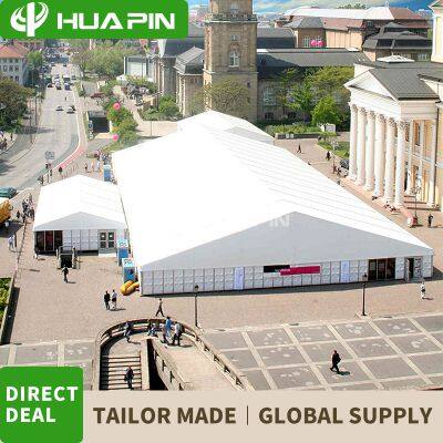 Storage tent 3000 square meters aluminum alloy warehouse tent industrial temporary workshop canopy wind and rain resistance