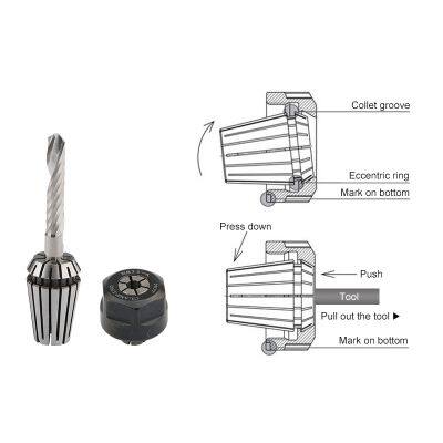 High-precision ER11 Jacket Nut CNC Engraving Machine Spring End Mill Chuck Machine Tool Accessories photo-4
