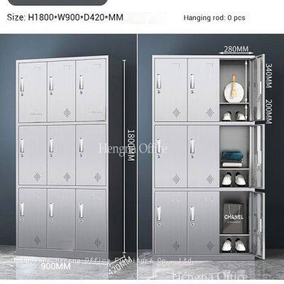 Metal Storage Cabinets with Secure Digital Lock - Sleek Minimalist Design, 10 Compartment Employee Lockers for Office-China Manufacturer Wholesale