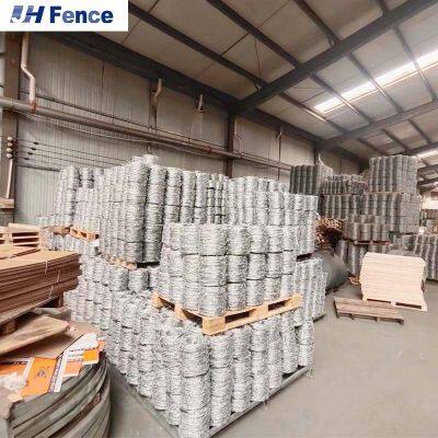 Factory Sell Cheap Barbed Wire Galvanized Traditional Twist 400M 500M 50Kg Per Roll 50Kg Barbed Wire Price Coil Barbed Wire photo-6