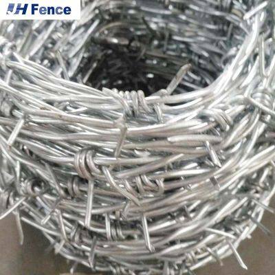 Wholesale BWG 12 14 16 18 Gauge 1000 N Double Strand Wire Fence Galvanized Razor Barbed Wire Coil photo-2