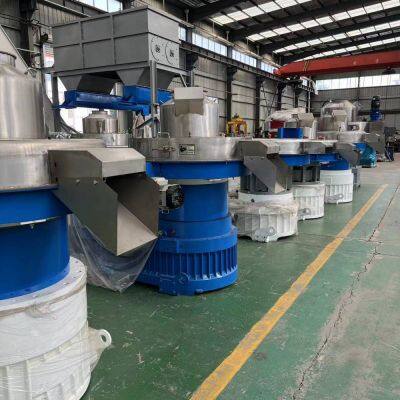 Complete Set of Biomass Pellet Machine Equipment. Large-scale Granulator for Miscellaneous Wood Chips and Sawdust. New Vertical Ring Die Machine photo-2