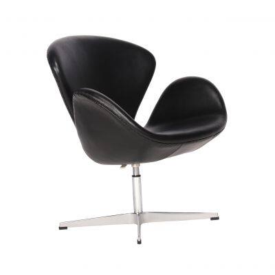 Replica Swan Chair – Single Seater – Black photo-2