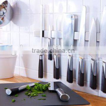 Factory Full Stainless Steel Magnetic Strong Power Magnetic Knife Holder With Bar for Kitchen photo-3