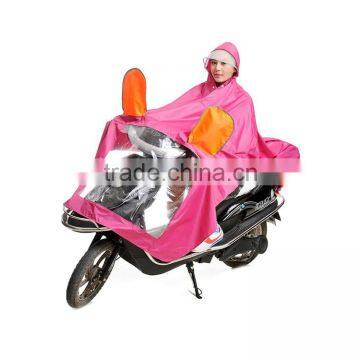 2014 fashion oxford motorcycle transparent pvc raincoat