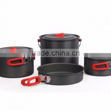 easy carry outdoor camping cookware sets mess kit