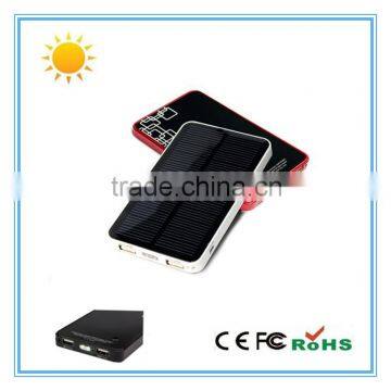 Hot sale 6000mah solar power bank , Smart solar power bank for Iphone and Ipad