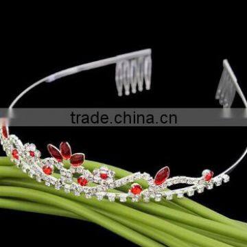 High Quality Handmade Bridal Crystal Crown For Pageant Crystal Crowns With Hair Accessories photo-4