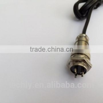 NEw Metal 3pin Air plug to 2 pin Male -Female Connector power cable