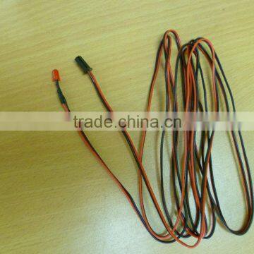 2.54 Pitch 2 Pin ConnectorUL1007 22AWG Twinsed Wire With 5mm LED Light Wire Harness photo-4