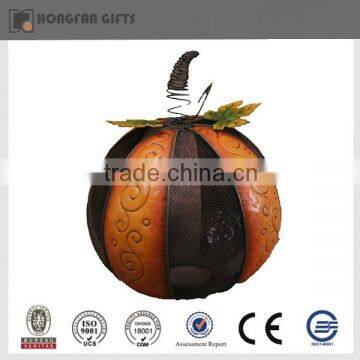 funny metal pumpkin decoration indoor