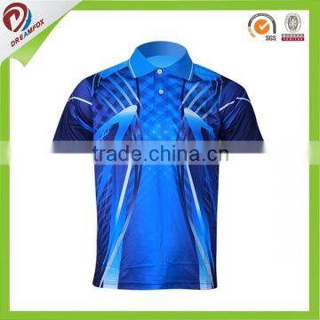 Good Quality 100% Polyester Collar Sports Plain Dry Fit Polo Shirt photo-6