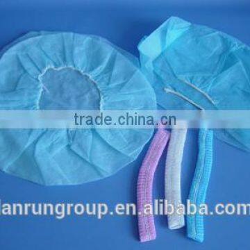 Disposable non woven fabric head round cap with elastic