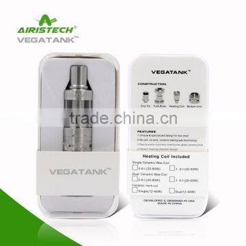 100% pure & natural E Cigarette vape pen tank atomizer dry herb and wax tank atomizer airistech for box mod